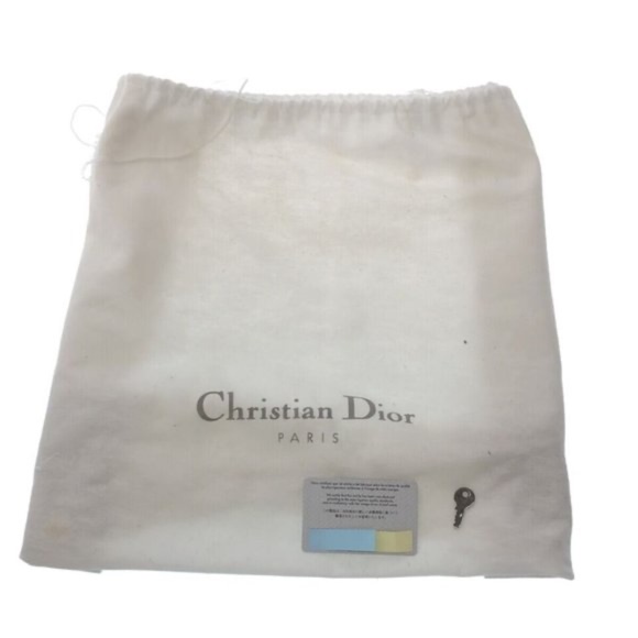 100% Authentic Christian Dior Double Saddle Navy White Black Jacquard Bag - Picture 12 of 12